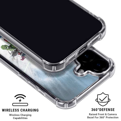 Marvel Avengers Assembled iPhone 16 Clear Case